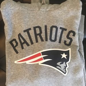 Nike New England Patriots Hoodie, Medium, Grey